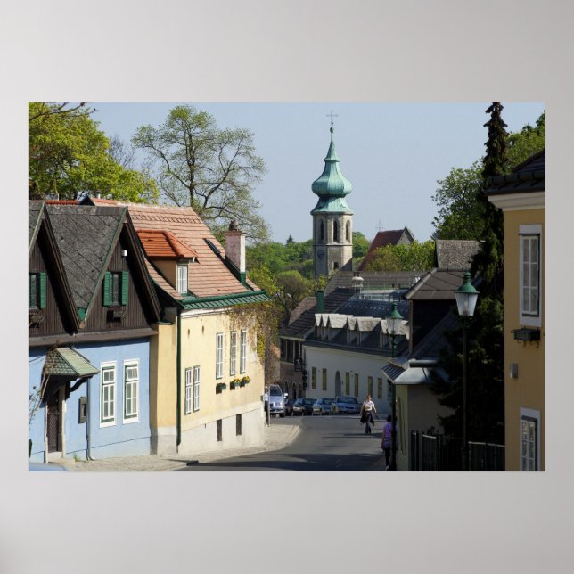 Grinzing, Wien Österrike Poster (Framsidan)