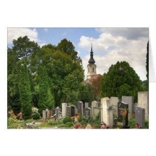 Grinzinger Friedhof, Wien Österreich OBS Kort
