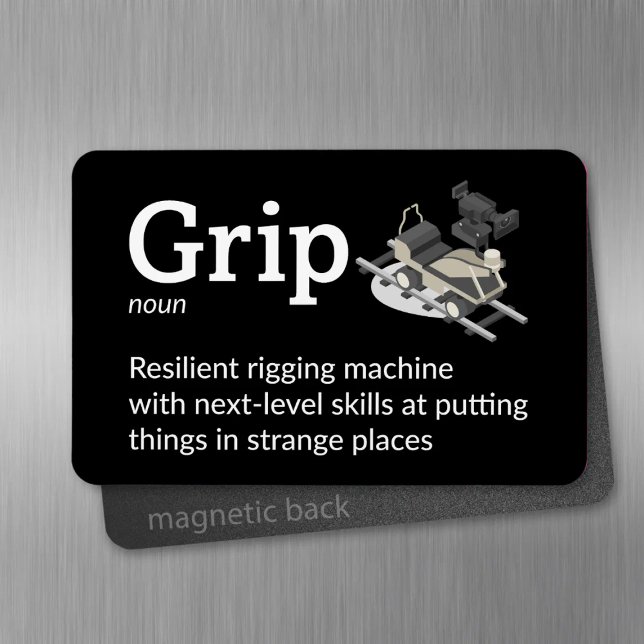 Grip Definition - filmbesättning 4 tum x 6 tum Fle Magnet (Skapare uppladdad)