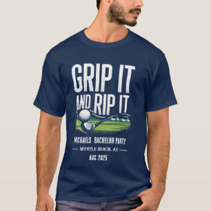 "Grip It and Rip It - Anpassad Svingbrödernas Golf T Shirt