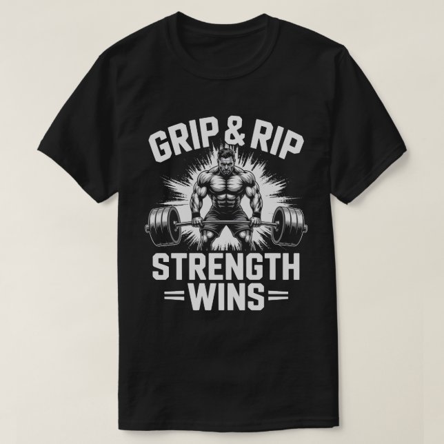 Grip & Rip Bodybuilder T-shirt – Nayanteeworld (Design framsida)