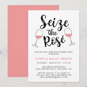 Grip Rosé Vinprovningsfesten Inbjudningar