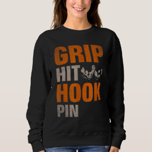 Grip Slå Krok Pin Arm Wrestler Arm Wrestling Champ T Shirt