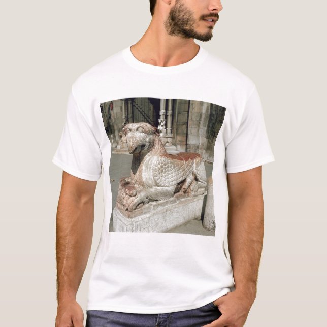 Grip som ljuger på en sockel, mitt- 13th tee shirt (Framsida)