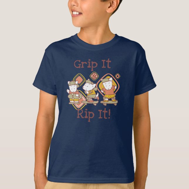Gripa det och riva sönder det som Skateboarding Tee (Framsida)