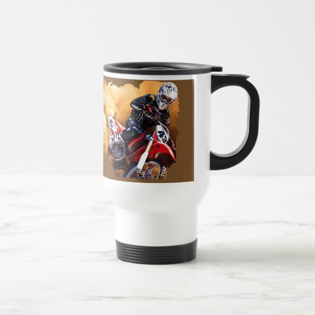 Gripa det & riva sönder det MotoCrosstravel mug Resemugg (Höger)