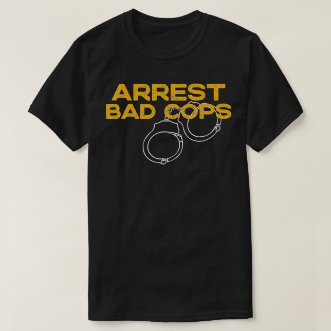 Gripande Dåliga polisen Anti Police Corruption Pol T Shirt (Design framsida)