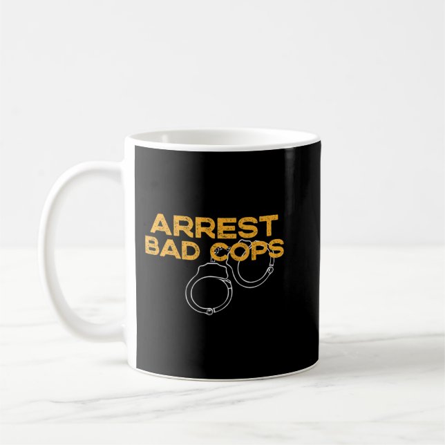 Gripandet av dåliga poliskår (Cops Anti Corruption Kaffemugg (Vänster)