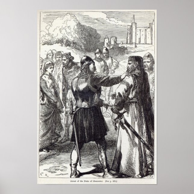 Gripandet av hertigen av Gloucester Poster (Framsidan)