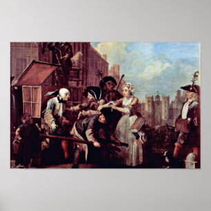 Gripandet för stöld "vid Hogarth William Poster