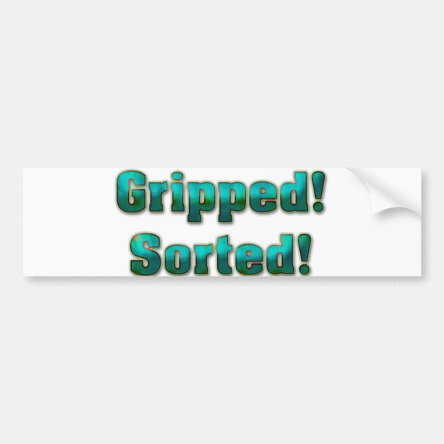 Gripat! Sorterat! Bildekal (Framsidan)