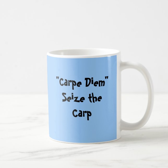 "Griper Carpe Diem " carpen Kaffemugg (Höger)