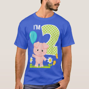 Gris 2:a födelsedag 2-årsjubileum Gris T Shirt