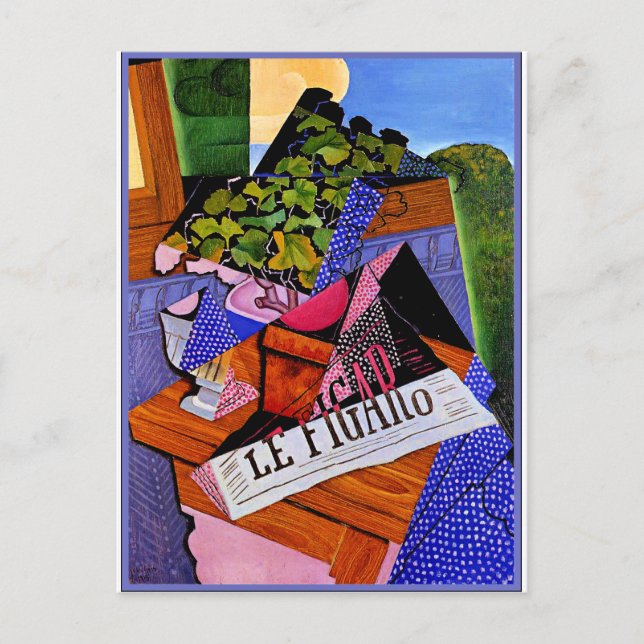 Gris - A Pot of Geraniums Vykort (Framsida)