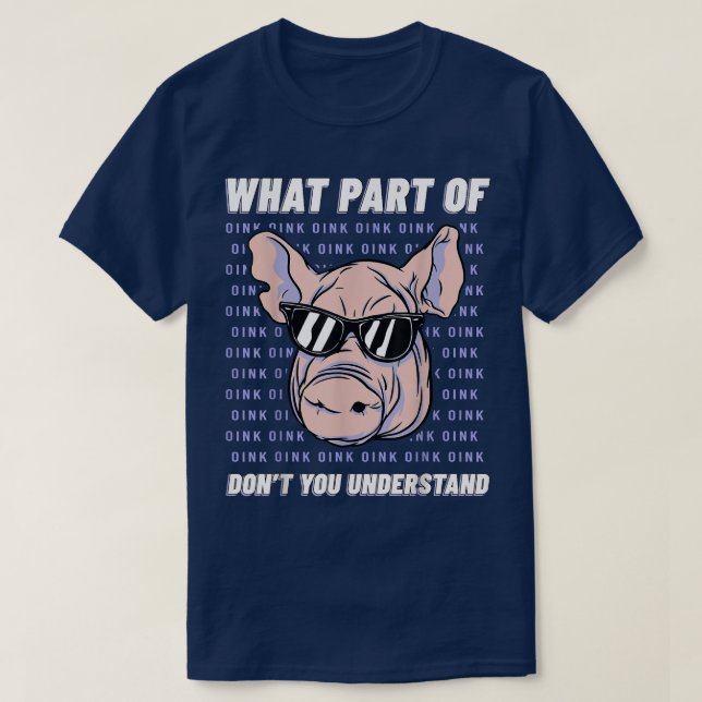Gris ägare Gris Farming Hog Gris Livestocks Piggy  T Shirt (Design framsida)