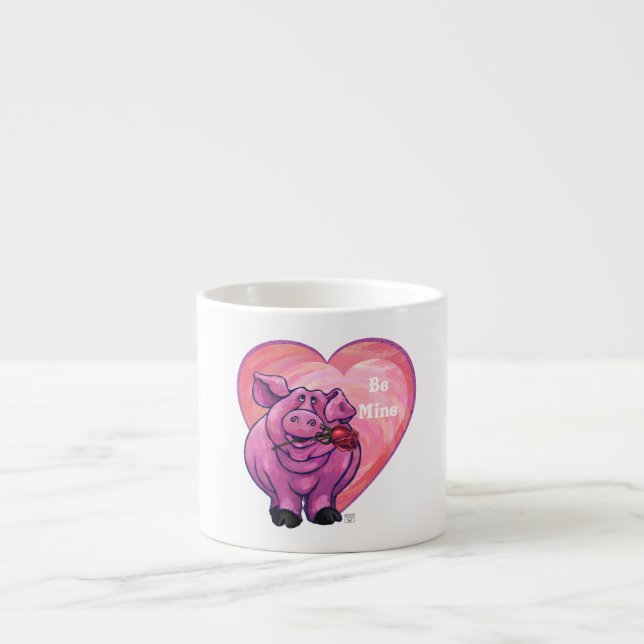 Gris Alla hjärtans dag Espressomugg (Framsidan)