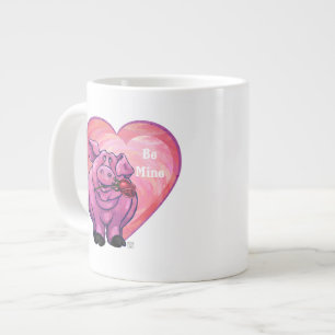 Gris Alla hjärtans dag Jumbo Mugg