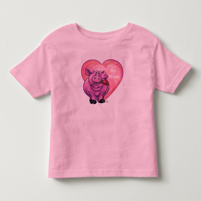 Gris Alla hjärtans dag Tee Shirt (Framsida)