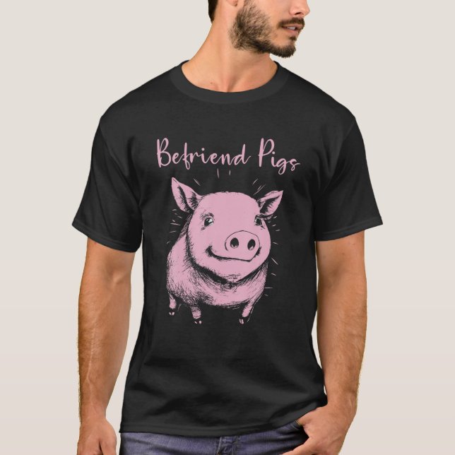 Gris Älskare som säger, före Grisar T Shirt (Framsida)