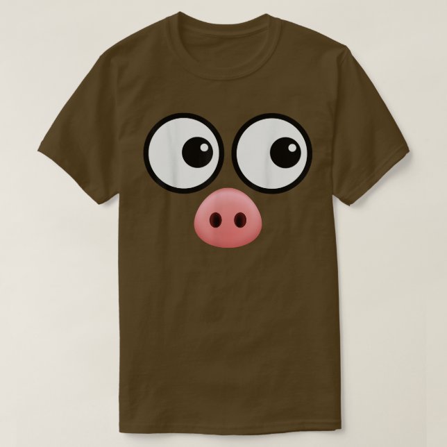 Gris Ansikte Costume Funny Simple Lazy Halloween C T Shirt (Design framsida)
