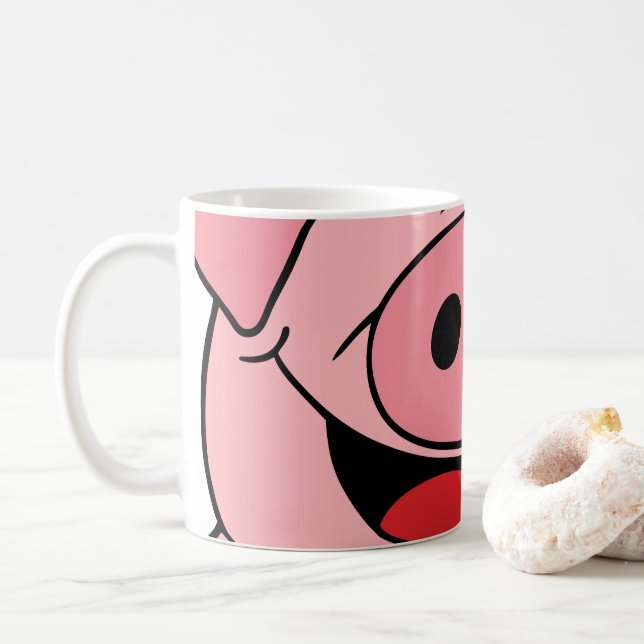 Gris Ansikte Kaffemugg (Med munk)