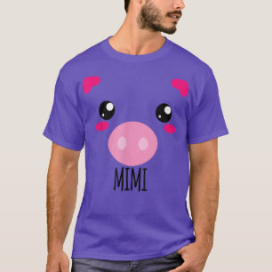 Gris Ansikte Kawaii Halloween Costume for Mimi Fun T Shirt