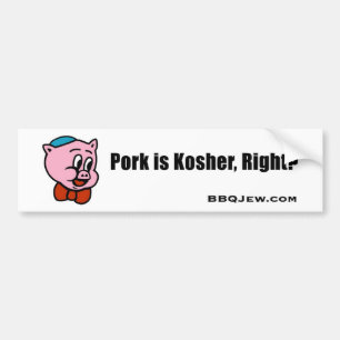 Gris är den Kosher bildekalet Bildekal