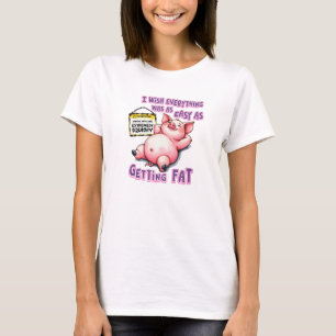 Gris är enkelt som att hämta Tjock T Shirt