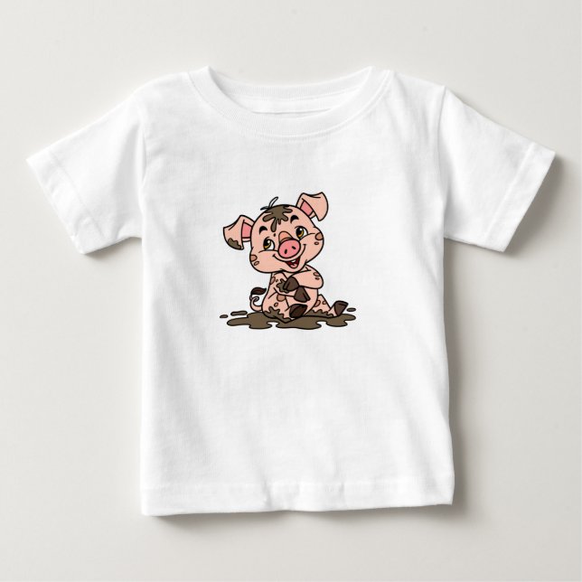 Gris Baby T-Shirt (Framsida)