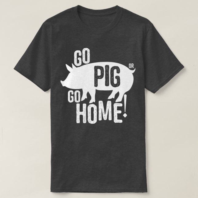 Gris BBQFunny Go Gris eller Go Home Women Manar Ki T Shirt (Design framsida)