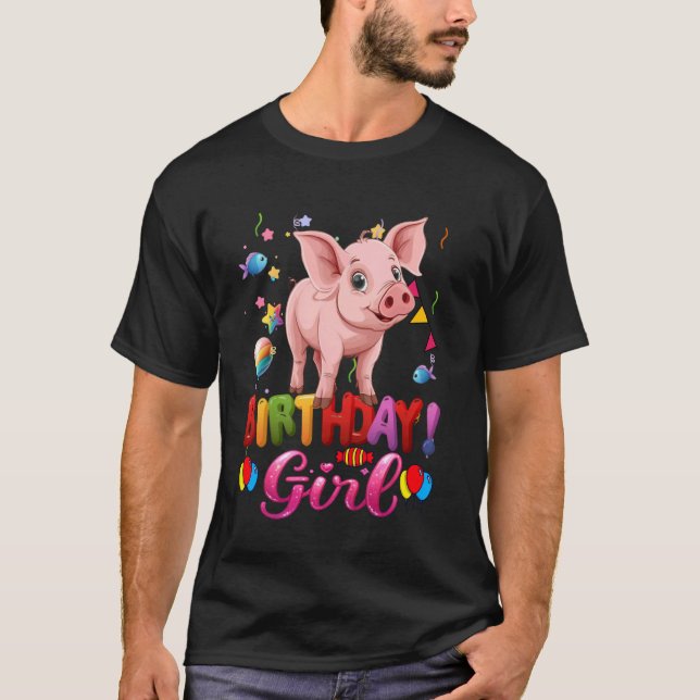Gris Birthday Princess Girl Girl my Birthday Gris  T Shirt (Framsida)