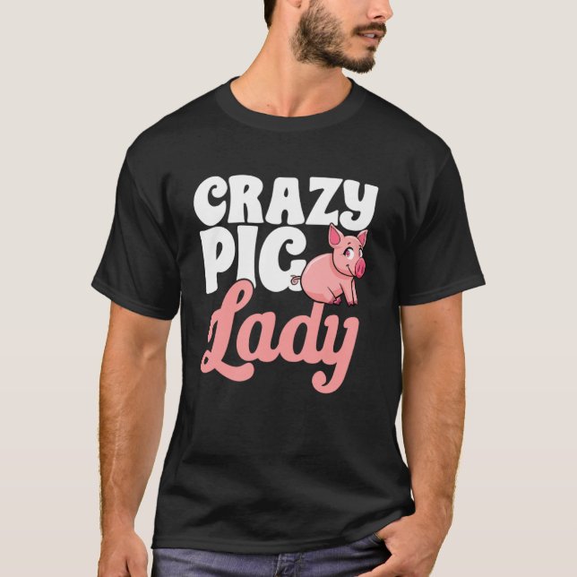 Gris Boskap - Crazy Gris Dam Pullover Hoodie T Shirt (Framsida)