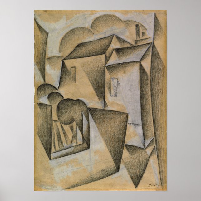 Gris - Bostäder i Paris Poster (Framsidan)
