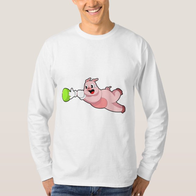 Gris Bowling Bowling ball T Shirt (Framsida)
