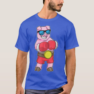 Gris Boxer Boxing handskar Sports T Shirt