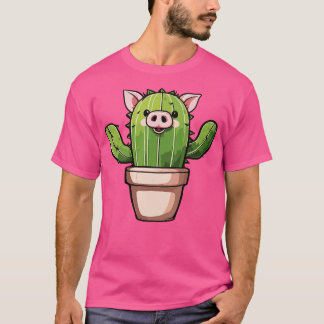 Gris Cactus konstillustration T Shirt