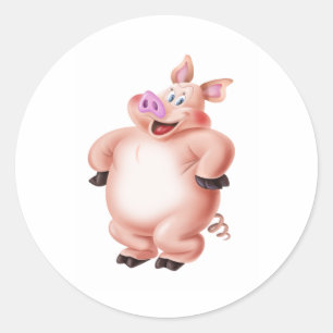 Gris cerdo, porco, Schwein, cochon Runt Klistermärke