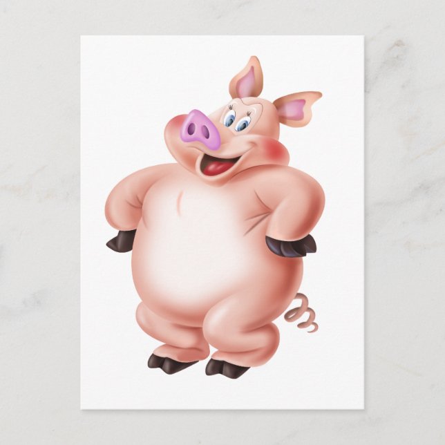 Gris, cerdo, porco, Schwein, cochon Vykort (Framsida)