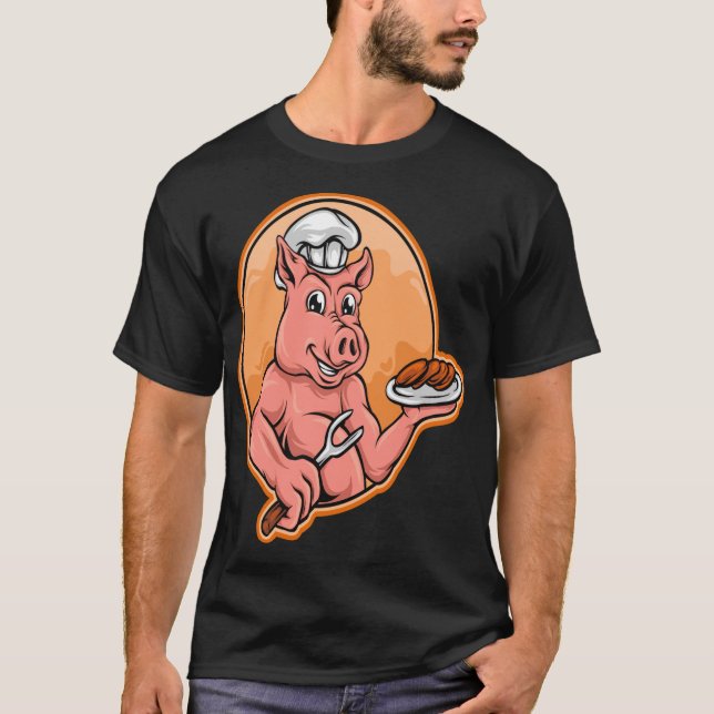 Gris Chef 8:e födelsedag kock humor T Shirt (Framsida)