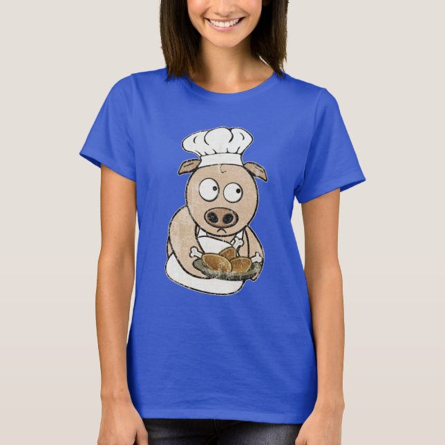 Gris Chef Tee Shirt (Framsida)