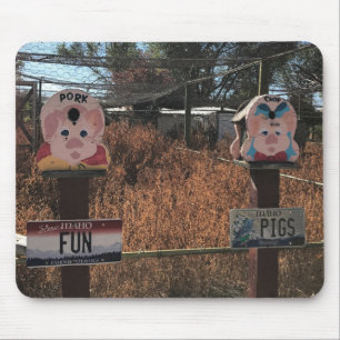 Gris Chop, Roligt Grisar, Idaho Funny Signs Musmatta