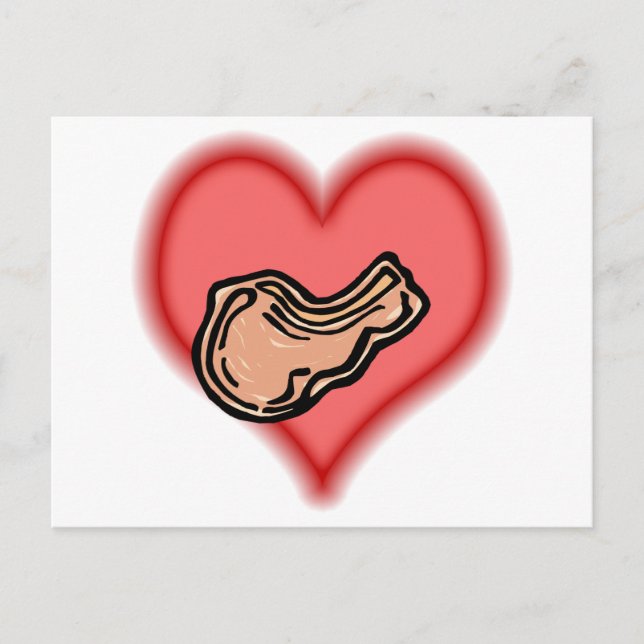 gris chop vykort (Framsida)