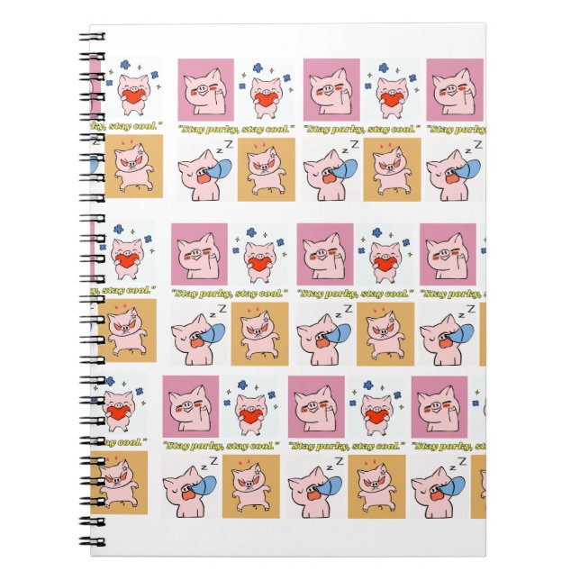 gris citat ansikte anteckningsbok (Framsidan)