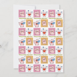 gris citat ansikte inbjudningar