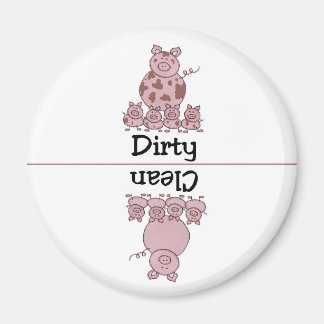 Gris Clean Dirty Dishwasher Magnet