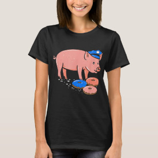 Gris Cop Funny Polischef Doughnut T Shirt