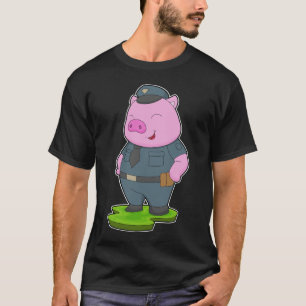 Gris Cop Police T Shirt