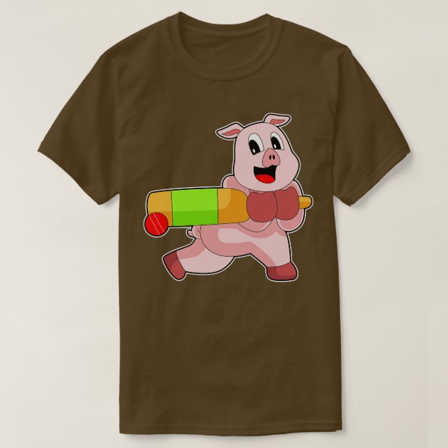 Gris Cricket fladdermus T Shirt (Design framsida)
