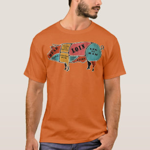 Gris-delar, Gris, delar av Gris, Vintage Por T Shirt