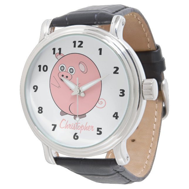 Gris Design Personlig Armbandsur (Vinklad)